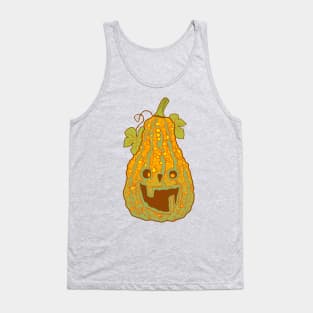 Halloween Pumpkin with Warts. Humor illustration Tank Top